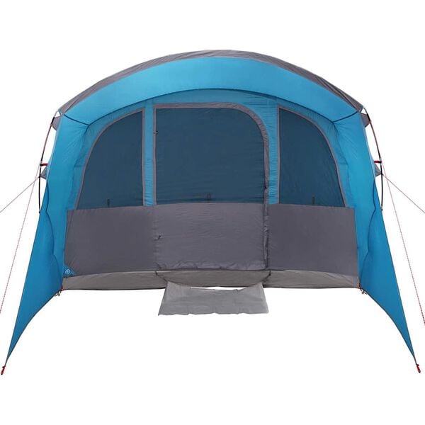 vidaXL Tenda Familiare con tetto Blu e Grigio 576 x 325 x 213 cm