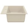 vidaXL Lavello da Cucina in Granito Vasca Singola Beige