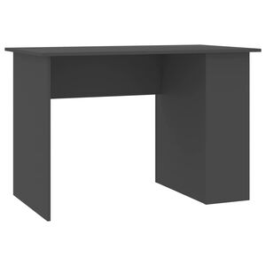 vidaXL Scrivania Grigia 110x60x73 cm in Legno Multistrato