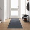 vidaXL Runner in Moquette Grigio 80 x 400 cm Tessuto