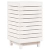 vidaXL Cesto per Bucato Bianco 44x44x76 cm Legno Massello Pino