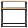 vidaXL Tavolino Consolle Rovere Sonoma 75x35,5x75cm Legno Multistrato