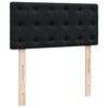 vidaXL Pouf Letto con Materasso e LED Nero 80x200cm in Velluto