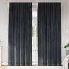 vidaXL Tende oscuranti 2 pcs Grigio scuro 140 x 225 cm Velluto