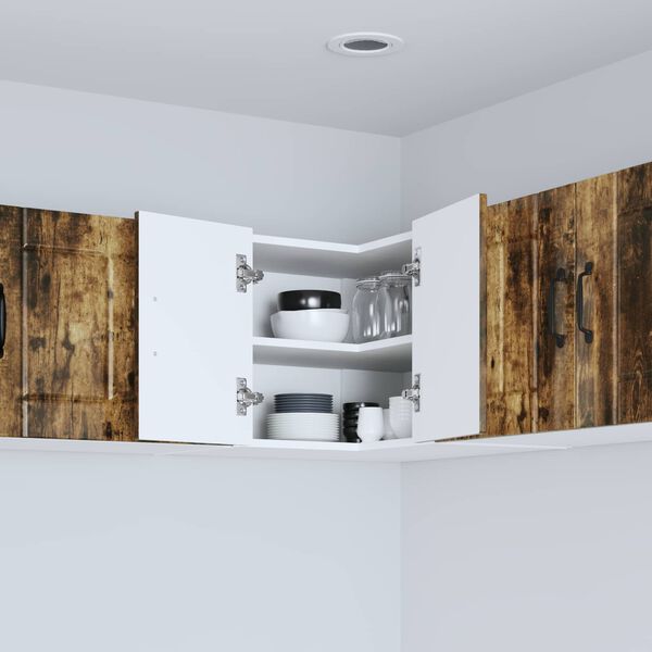vidaXL Mobile da cucina Rovere fum&eacute; 57 x 57 x 40 cm Legno multistrato