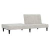 vidaXL Divano Letto a 2 Posti Grigio Chiaro in Microfibra