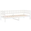 vidaXL Dormeuse senza Materasso Bianca 90x200 cm Legno Massello Pino