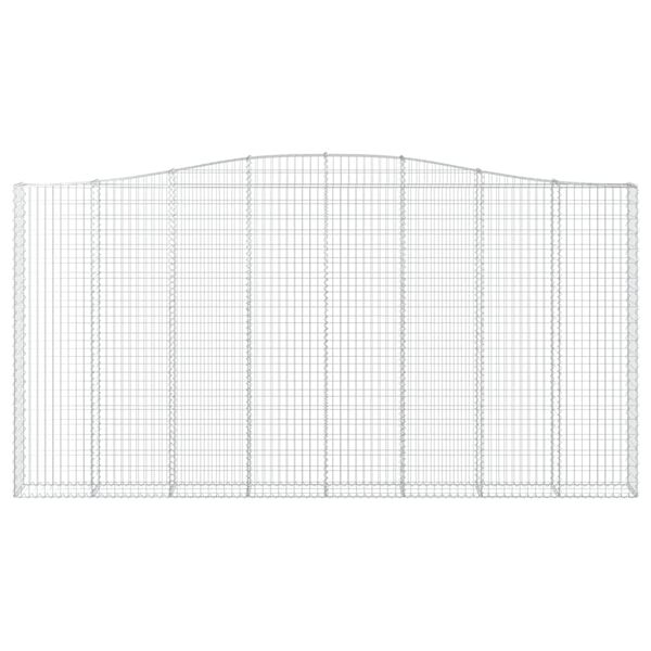 vidaXL Cesti Gabbioni ad Arco 5 pz 400x30x200/220 cm Ferro Zincato