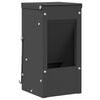 vidaXL Mangiatore per conigli Nero 12,5 x 12,5 x 25 cm