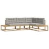 vidaXL Set di divani da esterno Bianco 277,5 x 198,5 x 73 cm