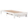 vidaXL Giroletto con Cassetti Bianco 90x200 cm Legno Massello di Pino