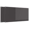 vidaXL Schienale da cucina 2 pcs Grigio scuro 120 x 60 cm