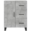 vidaXL Credenza Grigio Cemento 69,5x34x180 cm in Legno Multistrato