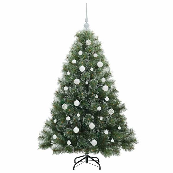 vidaXL Albero di Natale artificiale con 150 LED Verde 150 cm PE e PVC
