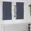 vidaXL Tende Blackout con Anelli 2 pcs Antracite 140 x 140 cm