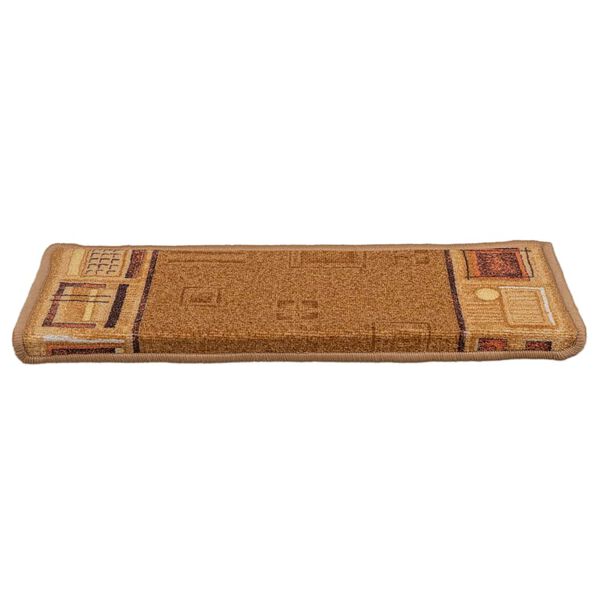 vidaXL Tappetini per Scale Autoadesivi 5 pz 65x21x4 cm Beige