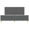 vidaXL Struttura del letto Grigio scuro 200 x 200 cm Tessuto