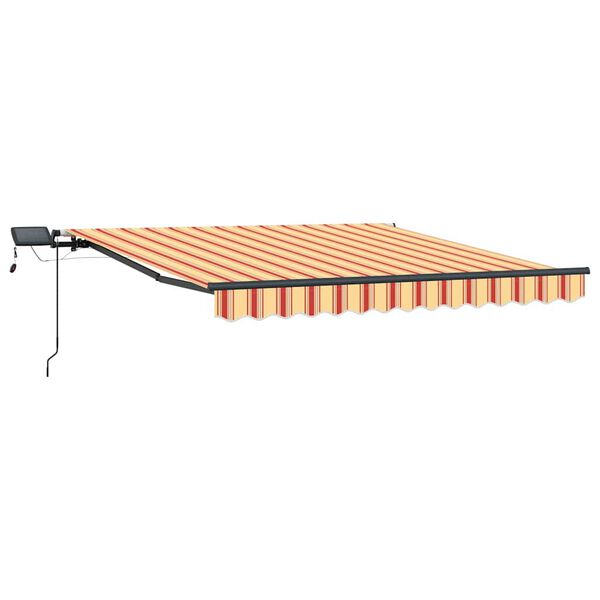 vidaXL Tenda Retrattile giallo e arancione 300 x 250 cm Tessuto