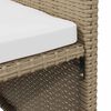 vidaXL Sedie da Giardino con Cuscini 4 pz in Polyrattan Beige