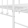 vidaXL Struttura per letto di giorno Bianco 75 x 190 cm Acciaio