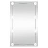 vidaXL Specchio da Parete con Luci LED 40x60 cm Vetro Rettangolare