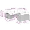 vidaXL Set Divani da Giardino 11 pz con Cuscini Beige in Polyrattan