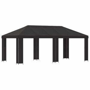 vidaXL Gazebo da giardino 6 x 3 m Antracite Poliestere e Acciaio 190
