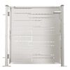vidaXL Cancello da giardino 100x100 cm in acciaio inox