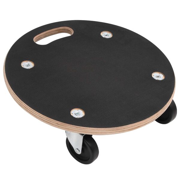 vidaXL Carrello di Trasporto 6 pcs Grigio Legno compensato