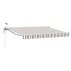 vidaXL Tettuccio Elettrico Retrattile Grigio chiaro e bianco 3 x 2,5 m