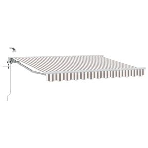 vidaXL Tettuccio Elettrico Retrattile Grigio chiaro e bianco 3 x 2,5 m