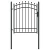 vidaXL Cancello della recinzione con punte EMMEN 150 x 100 cm