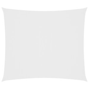 vidaXL Parasole a Vela in Tessuto Oxford Rettangolare 2x2,5m Bianco