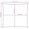 vidaXL Parasole a Vela in Tela Oxford Quadrata 3x3 m Blu