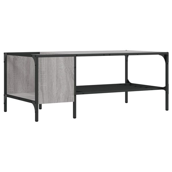 vidaXL Tavolino Salotto Ripiano Grigio Sonoma 100x51x40cm Multistrato