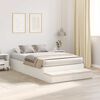 vidaXL Struttura letto con contenitore Bianco 120 cm Legno multistrato