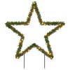 vidaXL Decorazione Luminosa Natalizia con Picchetti Stella 80LED 60cm