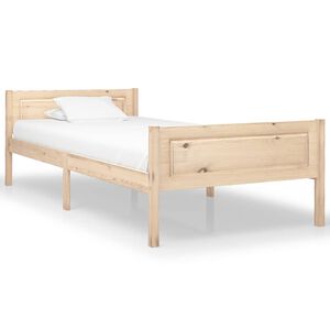 vidaXL Giroletto senza Materasso 90x200 cm in Legno Massello di Pino