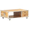 vidaXL Tavolino da Salotto 89x59x33 cm in Massello di Mango Grezzo