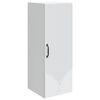 vidaXL Mobiletto a muro Bianco 33 x 34,5 x 90 cm Legno ingegnerizzato