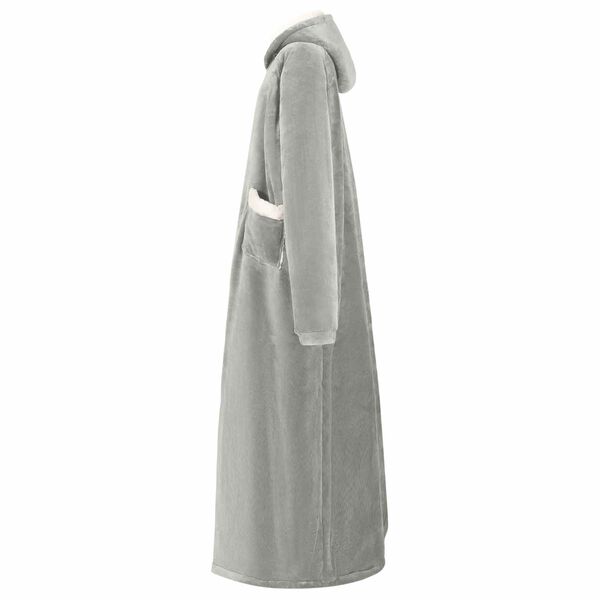 vidaXL Felpa coperta Grigio xl Pile e Flanella