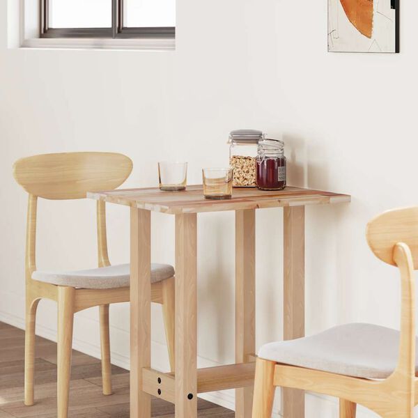 vidaXL Piano Tavolo Rettangolare 60x50x2cm in Legno Massello di Acacia