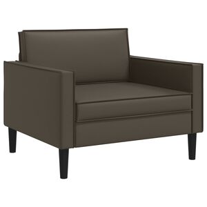 vidaXL Poltrona XL Marrone Similpelle