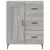 vidaXL Credenza Grigio Sonoma 69,5x34x180 cm in Legno Multistrato