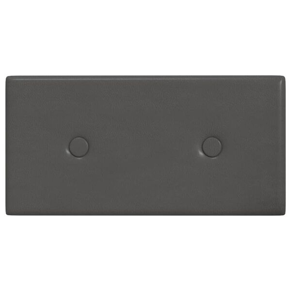 vidaXL Pannelli Murali 12 pz Grigi 30x15 cm in Similpelle 0,54 m&sup2;