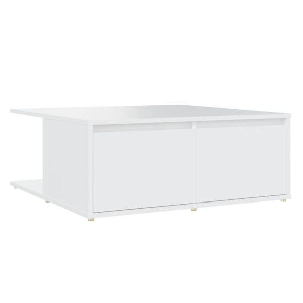vidaXL Tavolino da Salotto Bianco 80x80x31 cm in Legno Multistrato