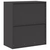 vidaXL Armadio Nero 80 x 40 x 90 cm Acciaio