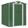 vidaXL Capanno da Giardino Verde 192x191x223cm Acciaio Zincato