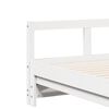 vidaXL Dormeuse senza Materasso Bianca 90x200 cm Legno Massello Pino