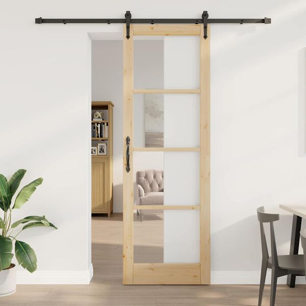 vidaXL Porta scorrevole ORKDAL Naturale 78 x 232 cm